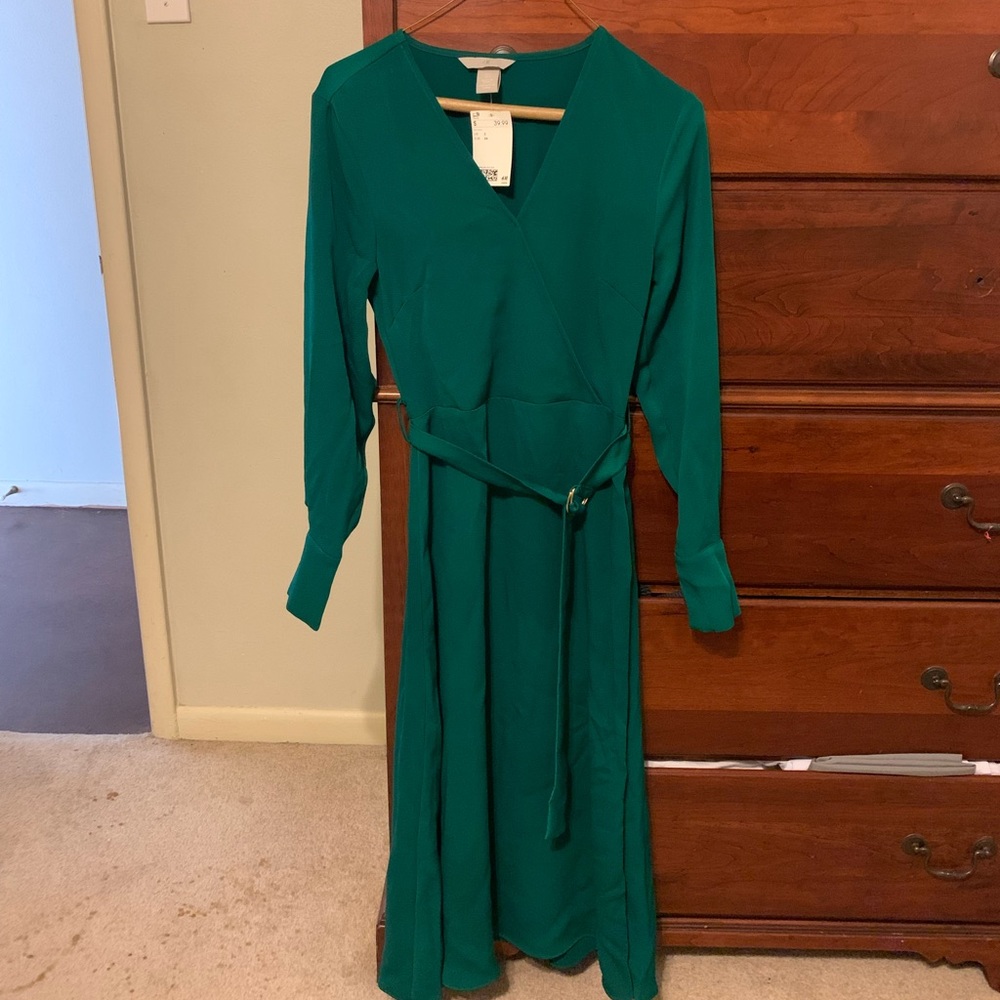 Emerald H&M midi dress new